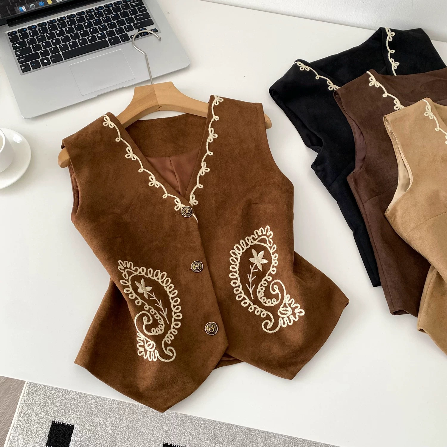 Little bloom royal waist coat COA165 images